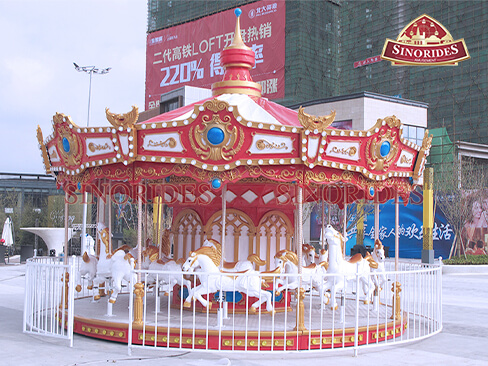 China Sinorides 16 Seats Carousel Rides For Sale