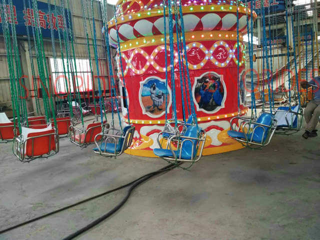 Suspension System for Parachute and Hanging Chair of flying chair ride